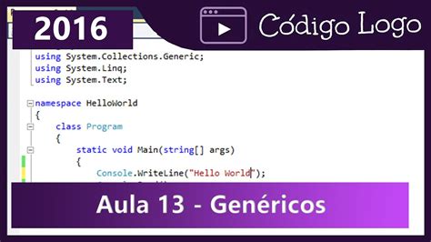 C Aula Generics Listas Gen Ricas Youtube