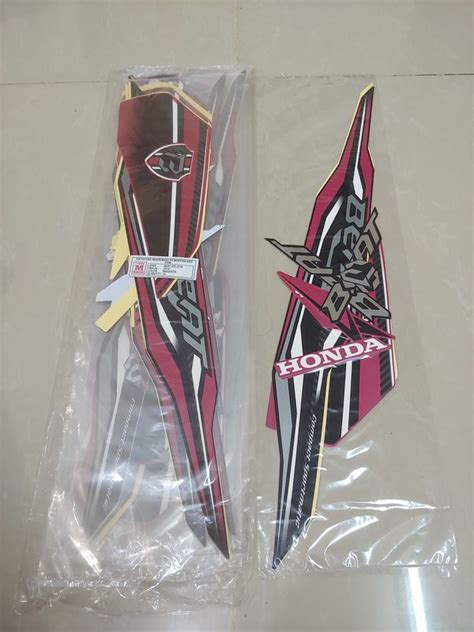 Jual Stiker Bodi Lis Body Striping Beat Fi 2019 Iss Hitam Pink