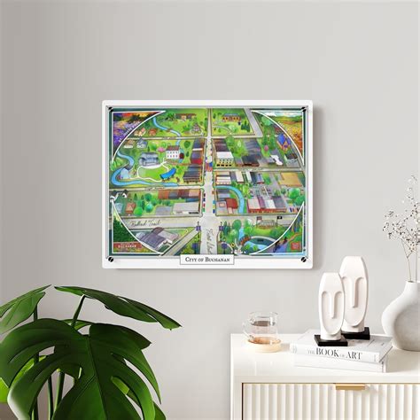 Buchanan Attractions Map | Acrylic Wall Art Panels — LiveBuchanan