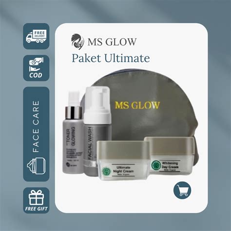 Ms Glow Ultimate Series Ampuh Bpom Skincare Anti Penuaan Ms Glow