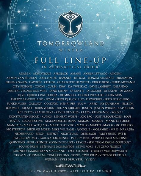 Tomorrowland Lineup 2024 Tacoma Gwenni Marena