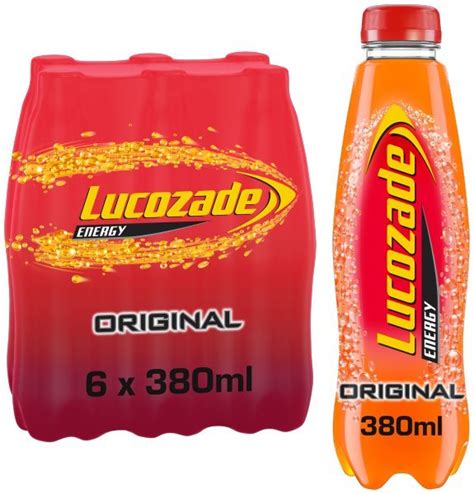 Lucozade Energy Original Bottle 6 Pack - vending-machines