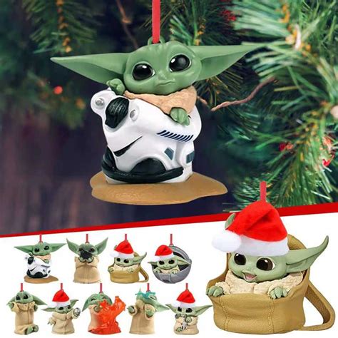 Ornements bébé Yoda pour Sapin de Noël Cadeau Geek