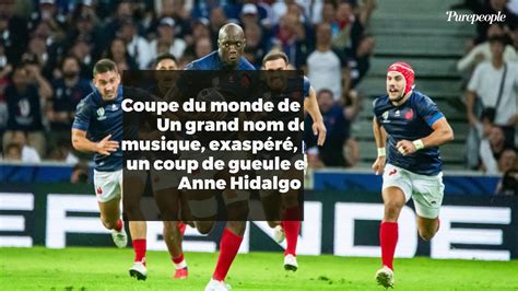 Coupe du monde de rugby Un grand nom de la musique exaspéré pousse