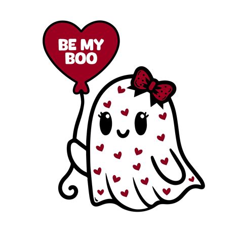 Valentines Ghost Svg Be My Boo Svg Valentines Ghost Png Valentines