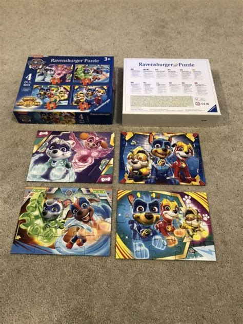 RAVENSBURGER NICKELODEON PAW Patrol Mighty Pups Super Paws Puzzles 4