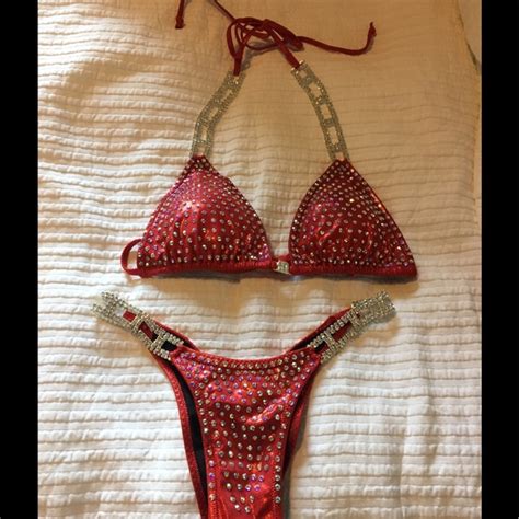 Other Red Bikini Competition Suit Poshmark