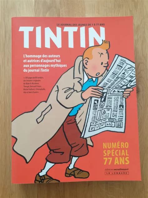 TINTIN NUMERO SPÉCIAL 77 ans 1ère Edition 2023 Le Lombard Comme