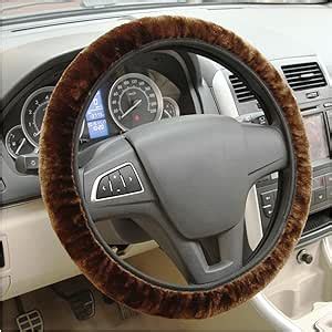 Amazon Ziciner Elastic Fuzzy Steering Wheel Cover Soft