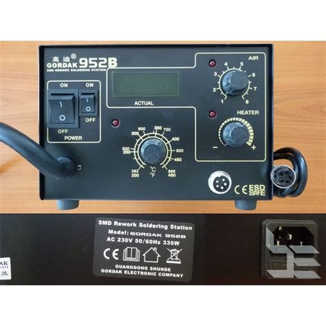 Hot Air Rework Station And Soldering Station Soldering Iron Gordak 952B 150 500C 270W ESD Safe