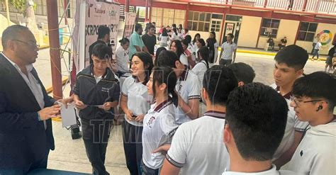 Hoy Tamaulipas Tamaulipas Ãxito en la Feria Vocacional del CETIS 129