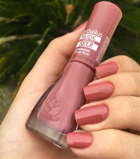 Dailus Rosa açaí Esmalte de unhas Unhas coloridas Unhas bonitas