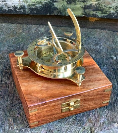 Sundial Compass Vintage Nautical 45 Marine Compasses Etsy