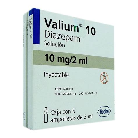 Valium 10 Ampolletas 5 Pzas De 2 Ml C U Walmart