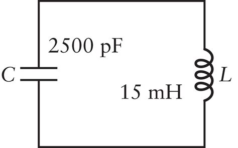 Solved Consider An LC Circuit With L 12 MH And C Chegg