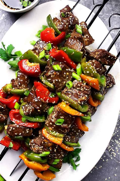 Asian Beef Skewers With Vegetables Diethood