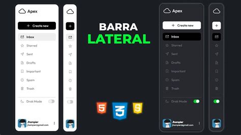 Barra De Navegaci N Lateral Responsiva En Html Css Y Javascript