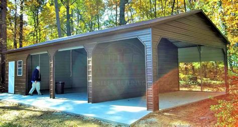 Metal Combos Metal Carport Garage Combo Utility Metal Building