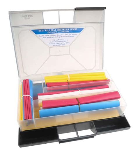 RS PRO RS PRO Adhesive Lined Heat Shrink Tubing Blue Red White