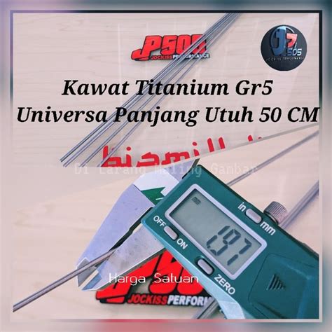 Jual Kawat Titanium Gr Diameter Mm Shopee Indonesia