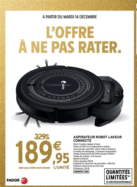 Promo Aspirateur Robot Laveur Connecte Chez Intermarch Contact