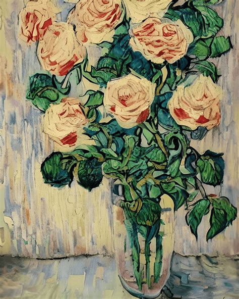 Van Goghs Starry Night Rose · Creative Fabrica