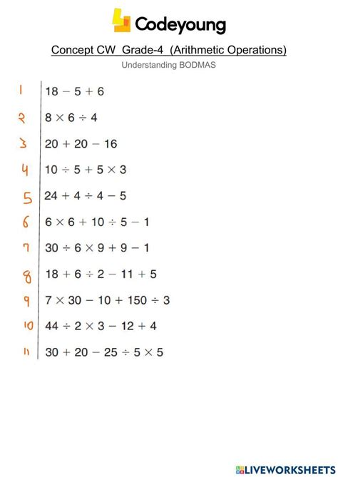 2167227 | Understanding BODMAS concept CW | Hetvi