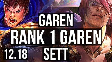 Garen Vs Sett Top Rank 1 Garen 6 Solo Kills 1 5m Mastery 300