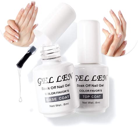 Top Base Coat Semi Permanent Uv Led Gellen Vernis Ongles Soak Off