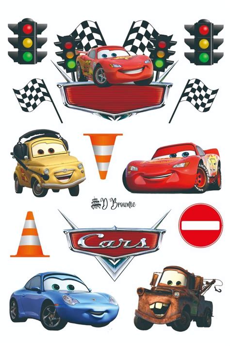 Cars Topper Printable Tema Ulang Tahun Anak Ulang Tahun Tema Pesta