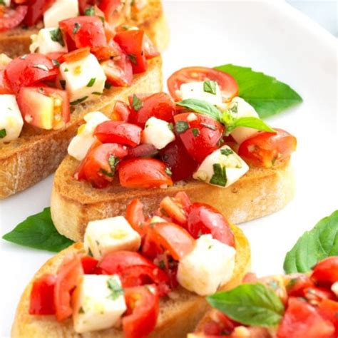 Easy Bruschetta With Mozzarella Borrowed Bites