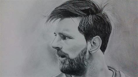 Messi Easy Pencil Drawing