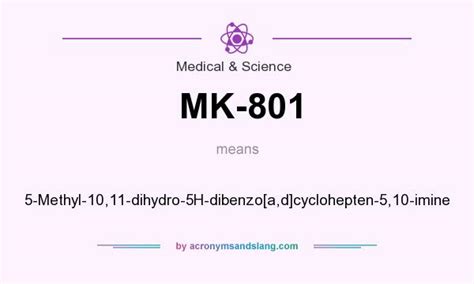 What Does MK 801 Mean Definition Of MK 801 MK 801 Stands For 5