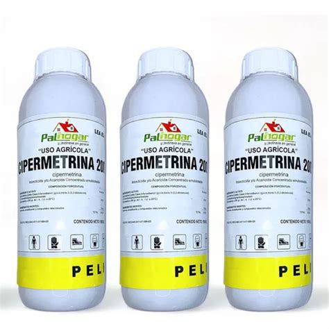 Cipermetrina 200 Para Cucarachas E Insectos 950 Ml 3piezas