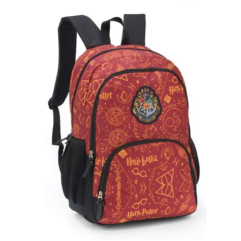 Mochila Harry Potter Escolar Notebook Compartimentos Vinho Its You