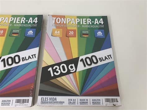 X Blatt Tonpapier Buntes Papier Bastelpapier Din A G M Mit