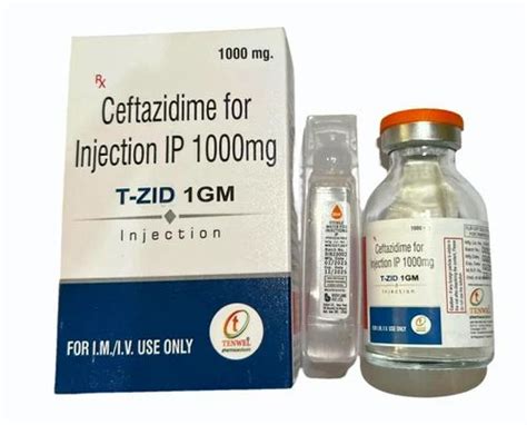 Ceftazidime Injection 1gm, 1000 mg at ₹ 85/box in Chandigarh | ID ...