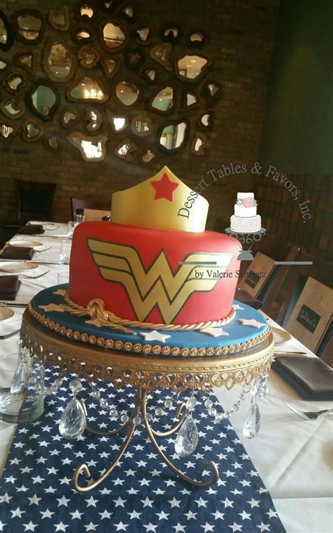 Wonder Woman Cake By Dessert Tables And Favors Inc Wonder Woman Cake