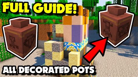 How To Make DECORATED POTS In Minecraft 1 20 Pots Guide How To Find