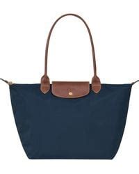 Longchamp Shopper L Le Pliage Original In Gr N Lyst De