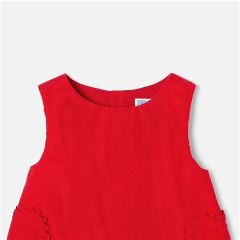 Robe Chasuble Bebe Fille Rouge Jacadi Jacadi Paris