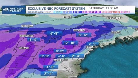 MA, NH Snowfall Maps: The Latest Winter Storm Forecast, Impacts – NBC Boston