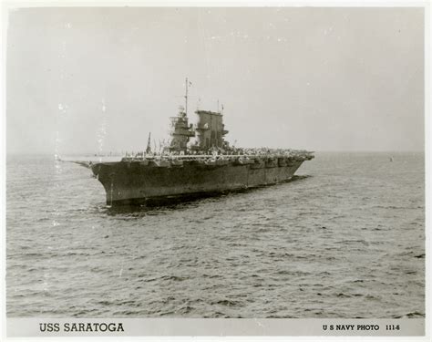 Uss Saratoga In The Pacific Ocean The Digital Collections Of The