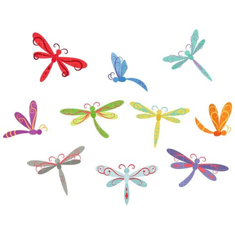 Dragonfly Whimsical Clip Art