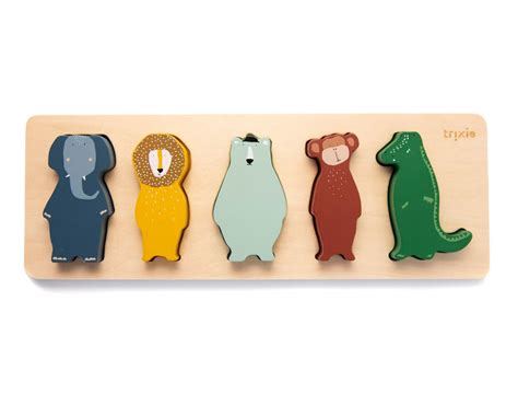 Puzzle Animaux En Bois