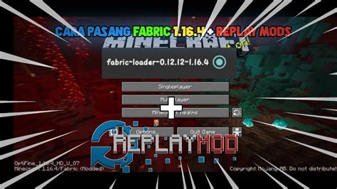 Cara Pasang Fabric Replay Mod Di Pojav Launcher Pojav