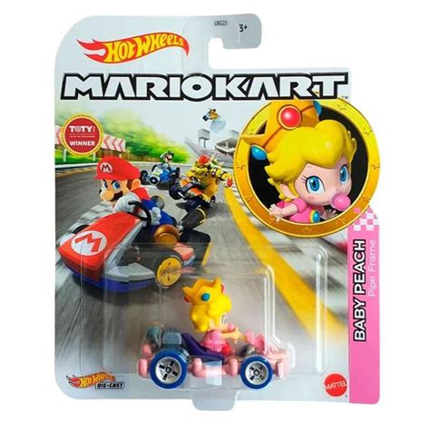 Hot Wheels Mario Kart Baby Peach Pipe Frame Mattel No Shoptime