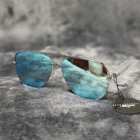 Quay X Desi High Key Sunglasses Silver Blue 💀100 Depop