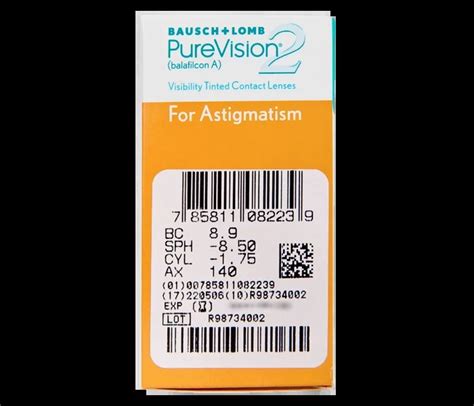 PureVision 2 For Astigmatism Monthly Toric Contact Lenses Free Shipping