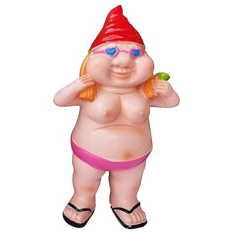 Garden Gnome Statue Goblin Art Peeing Gnome Naughty Funny Naked Gnome